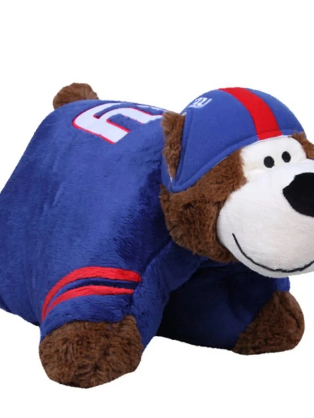 NY GIANTS Plush Team-Inspired Bed Pillow - Blue